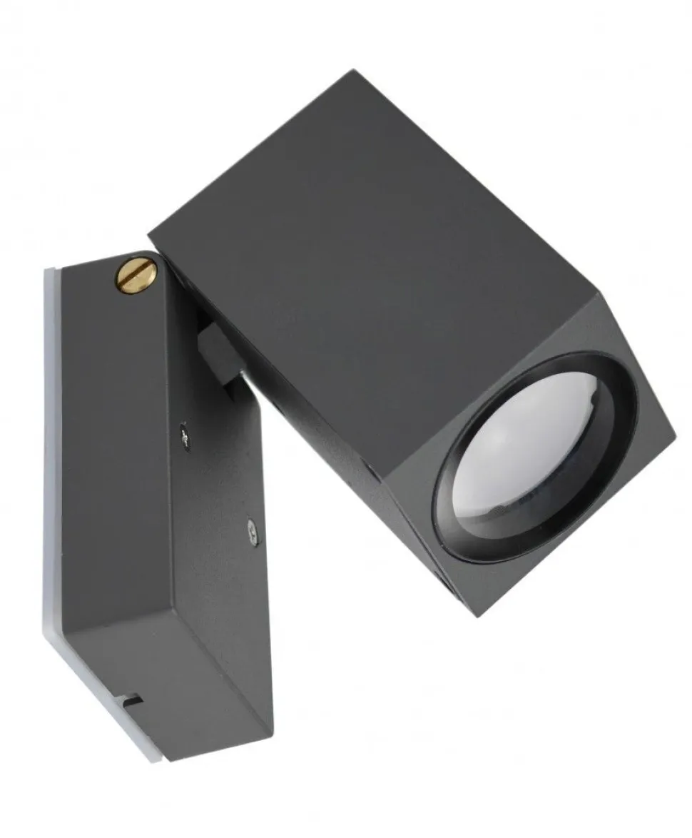 Wandleuchte Anthrazit verstellbar IP44 Aluminium
