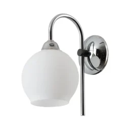 Wandleuchte ARASNE Chrom Glas Metall Flur Lampe