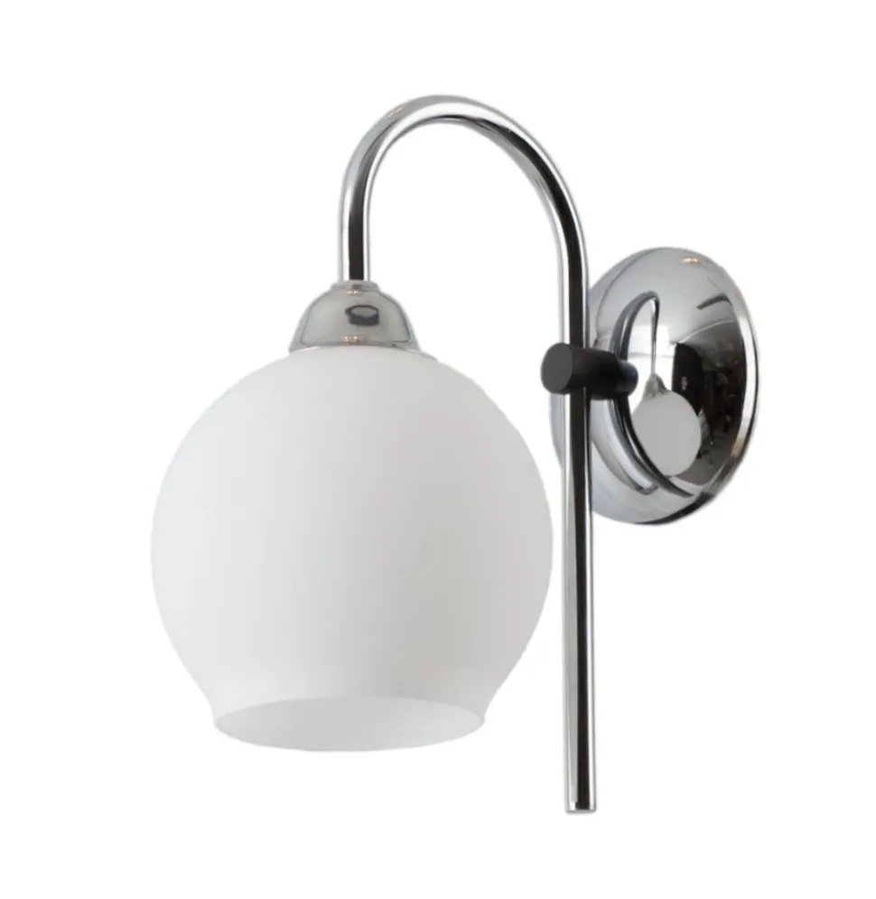 Wandleuchte ARASNE Chrom Glas Metall Flur Lampe