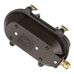 Wandleuchte außen Maritim IP64 Messing Riffelglas E27