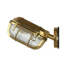 Wandleuchte Außen Messing Maritim IP64 Haus Terrasse