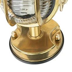 Wandleuchte Außen Messing Maritim IP64 Haus Terrasse