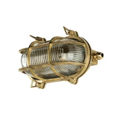 Wandleuchte Außen SKIATHOS Echt Messing Maritim