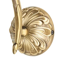 Wandleuchte aus Echt-Messing in Bronze Beatrice