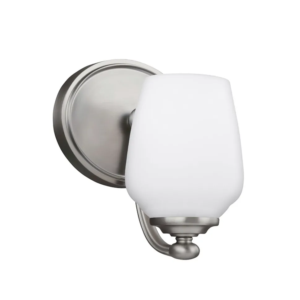 Wandleuchte Badezimmer Glas Metall XISTA Jugendstil