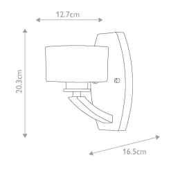 Wandleuchte Badezimmer LED G9 3000 K IP44 H: 20,3 cm klein