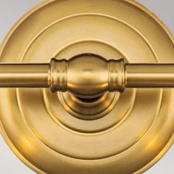 Wandleuchte Badezimmer LED G9 IP44 B: 33 cm in Messing