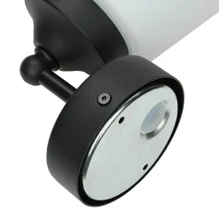 Wandleuchte Badezimmer Weiß Schwarz Metall IP44