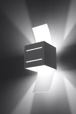 Wandleuchte CARLO in Grau