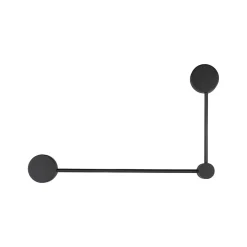 Wandleuchte 2-flammig GX53 Schwarz Metall Modern indirekt