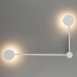 Wandleuchte 2-flammig Weiß GX53 Metall Modern indirekt