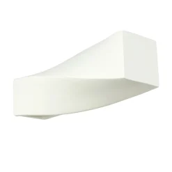 Wandleuchte Gips bemalbar Weiß E27 TAURUS