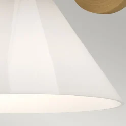 Wandleuchte Glas Metall H: 22,2 cm in Gold Weiß Retro