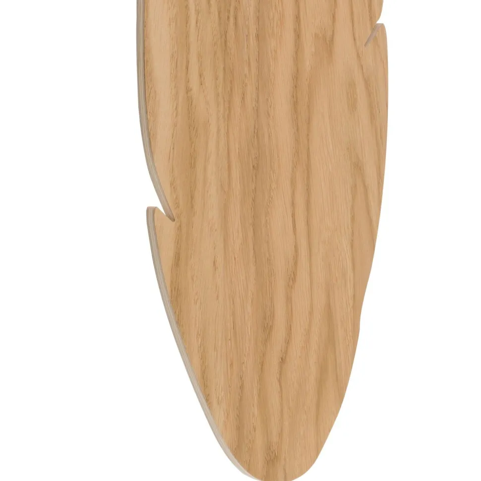 Wandleuchte Holz Deko 51 cm Blatt indirektes Licht Boho