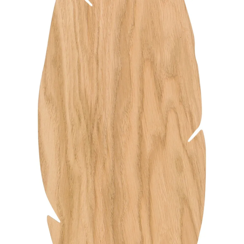 Wandleuchte Holz Deko 51 cm Blatt indirektes Licht Boho