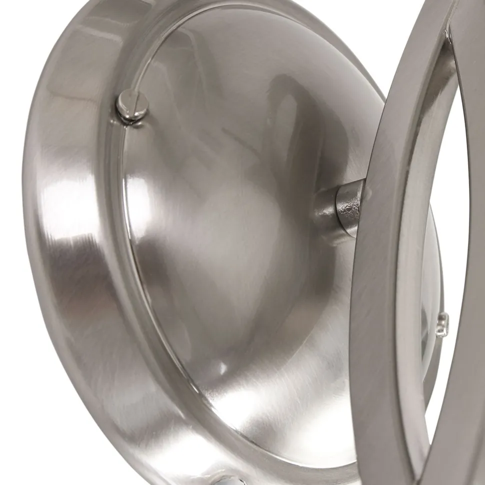 Wandleuchte in Stahl Weiß H:31 cm E27 Klassisch