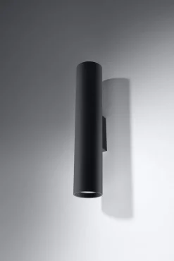 Wandleuchte innen Schwarz 30 cm hoch Up Down Metall