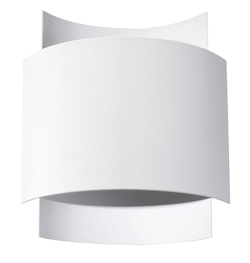 Wandleuchte innen Up Down Metall Weiß H: 23 cm G9