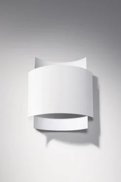 Wandleuchte innen Up Down Metall Weiß H: 23 cm G9