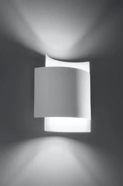 Wandleuchte innen Up Down Metall Weiß H: 23 cm G9