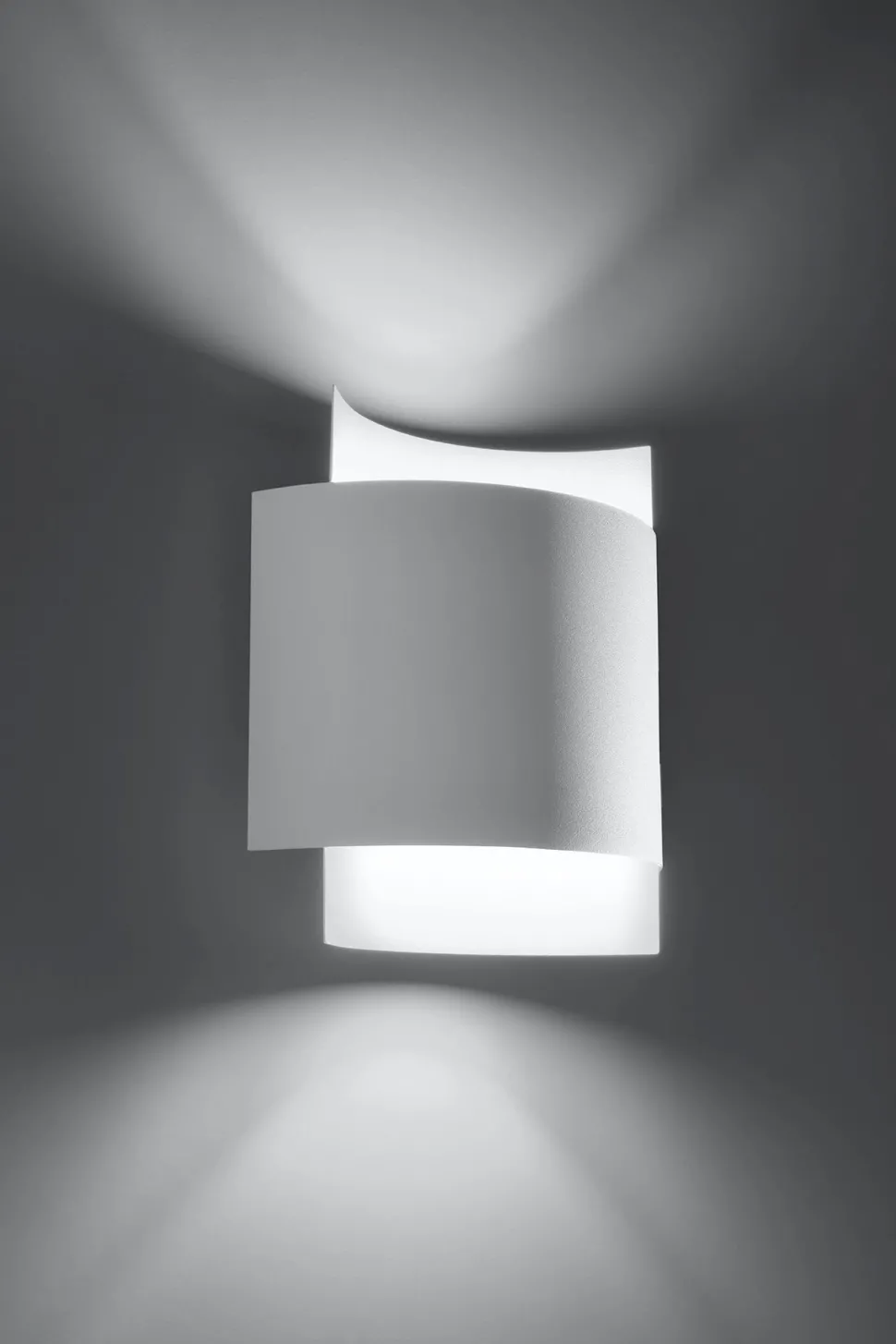 Wandleuchte innen Up Down Metall Weiß H: 23 cm G9