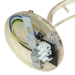 Wandleuchte Jugendstil in Weiß Gold Wohnzimmer Flur