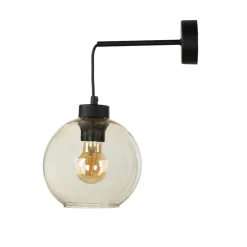 Wandleuchte KALETE Bernsteinfarben Flur Lampe E27