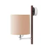 Wandleuchte KASULA Creme Braun Lampe Schlafzimmer