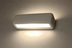 Wandleuchte Keramik bemalbar 33 cm indirekt Up Down