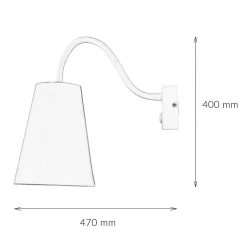 Wandleuchte Kinderzimmer Orange Metall 3flmg Ø13cm