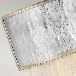 Wandleuchte klein B: 30,5 cm Edelstahl Kristall 2x E14 Up Down