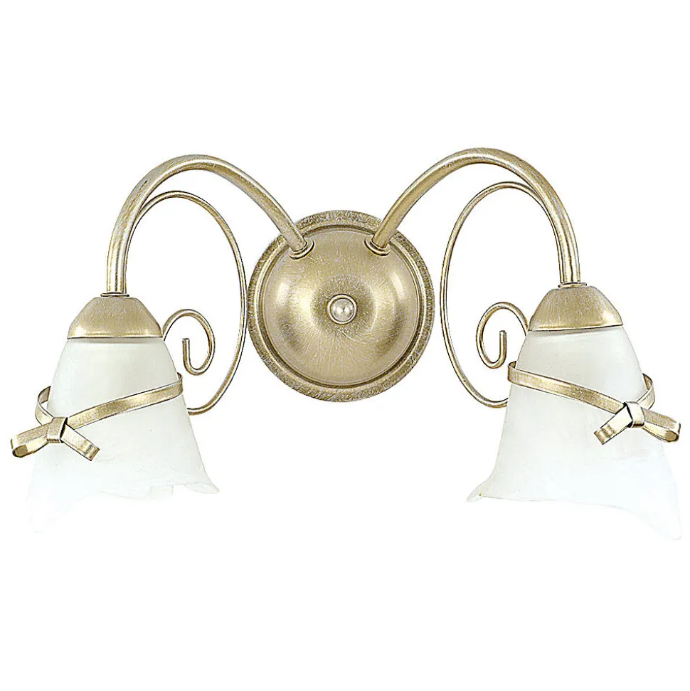 Wandleuchte KOKARDA in Gold 2-flmg