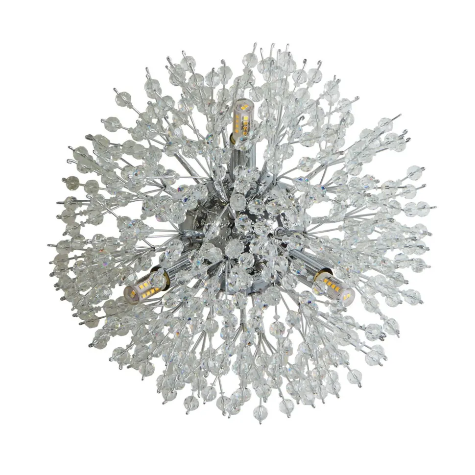 Wandleuchte Kristall D: 29 cm 3-flammig G9 rund