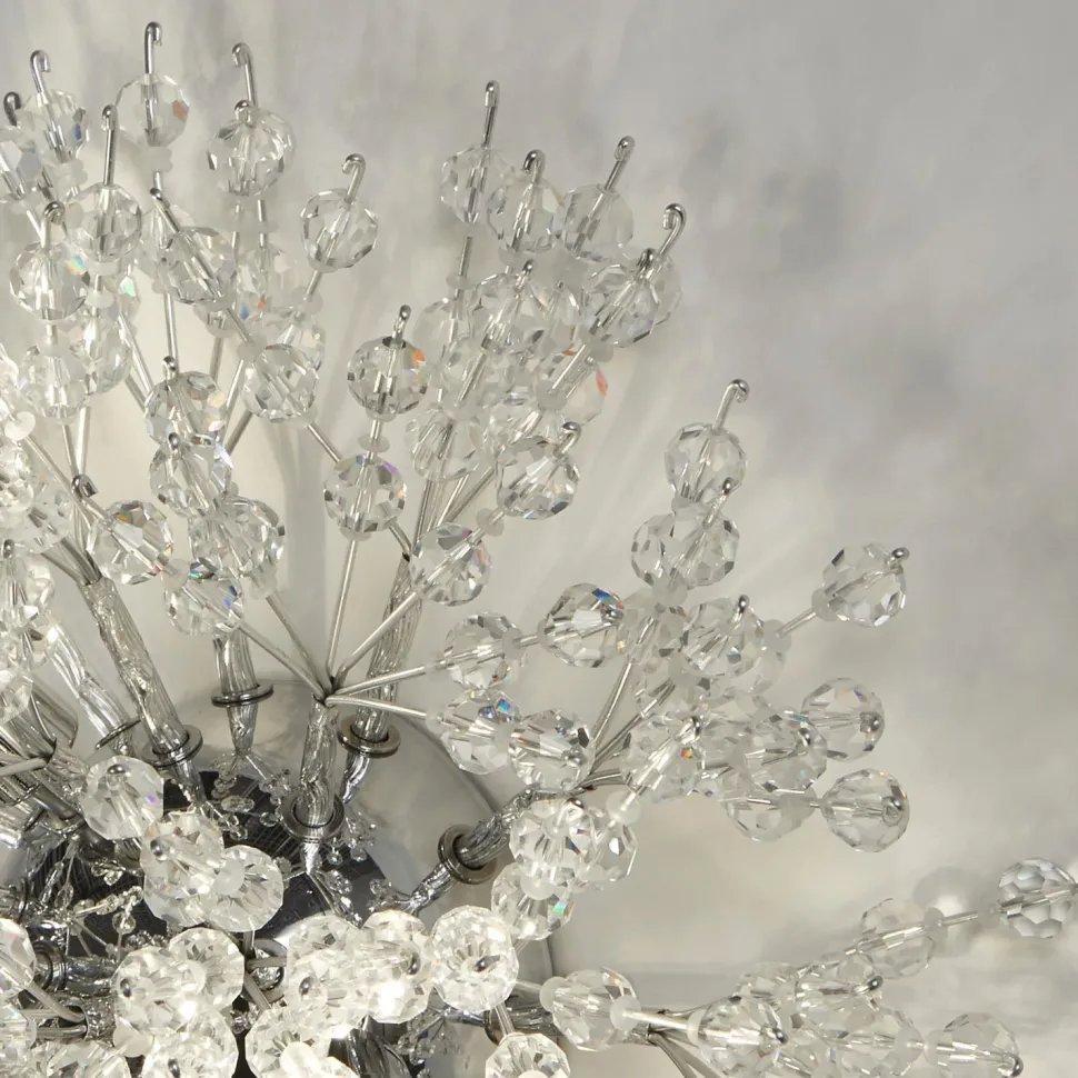 Wandleuchte Kristall D: 29 cm 3-flammig G9 rund