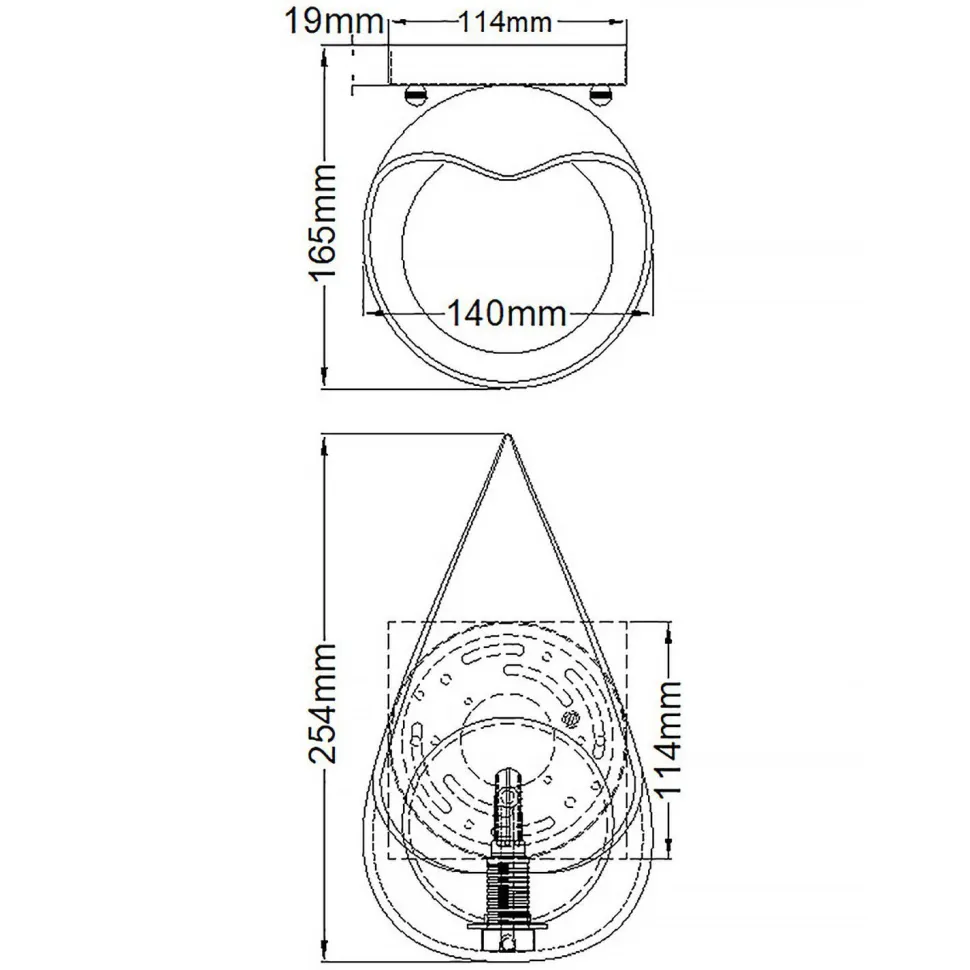 Wandleuchte LED G9 H: 25,4 cm 3000 K Schwarz Gold Weiß