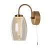 Wandleuchte LED in Bronze Champagner 3000 K mit Schalter
