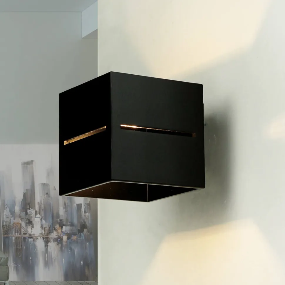 Wandleuchte LORUM in Schwarz