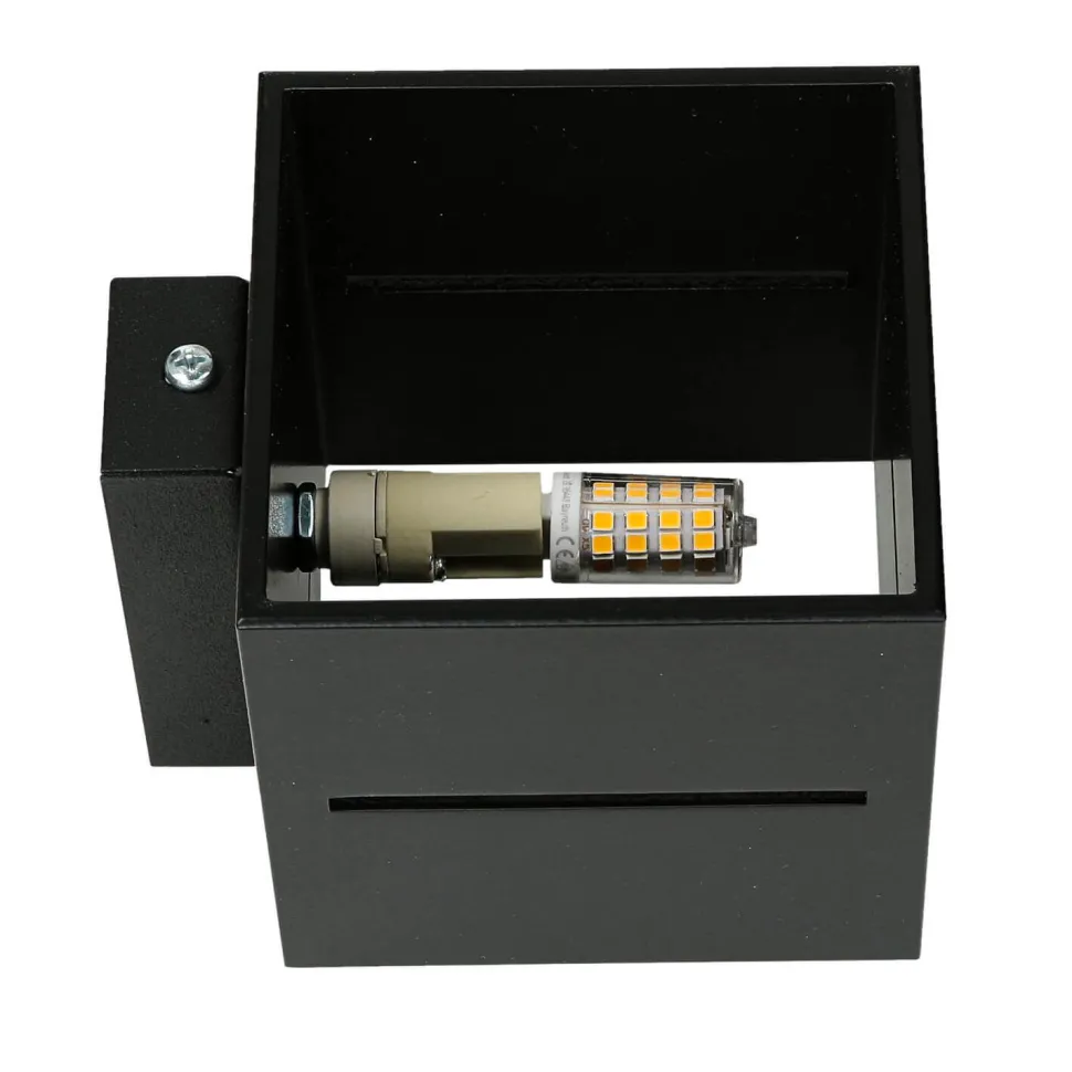 Wandleuchte LORUM in Schwarz