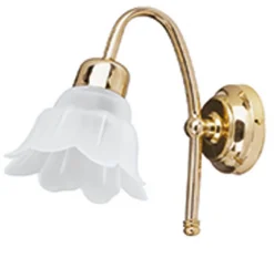 Wandleuchte Messing Glas edel E14 Flur ALKMENE