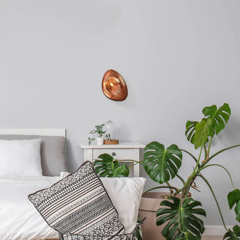 Wandleuchte Metall Glas E14 H: 27,5 cm Modern MILAN