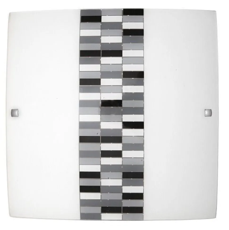 Wandleuchte Metall Milchglas B:40cm E27 blendarm