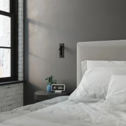 Wandleuchte Metall Schwarz verstellbar H: 20 cm G9 Lesen