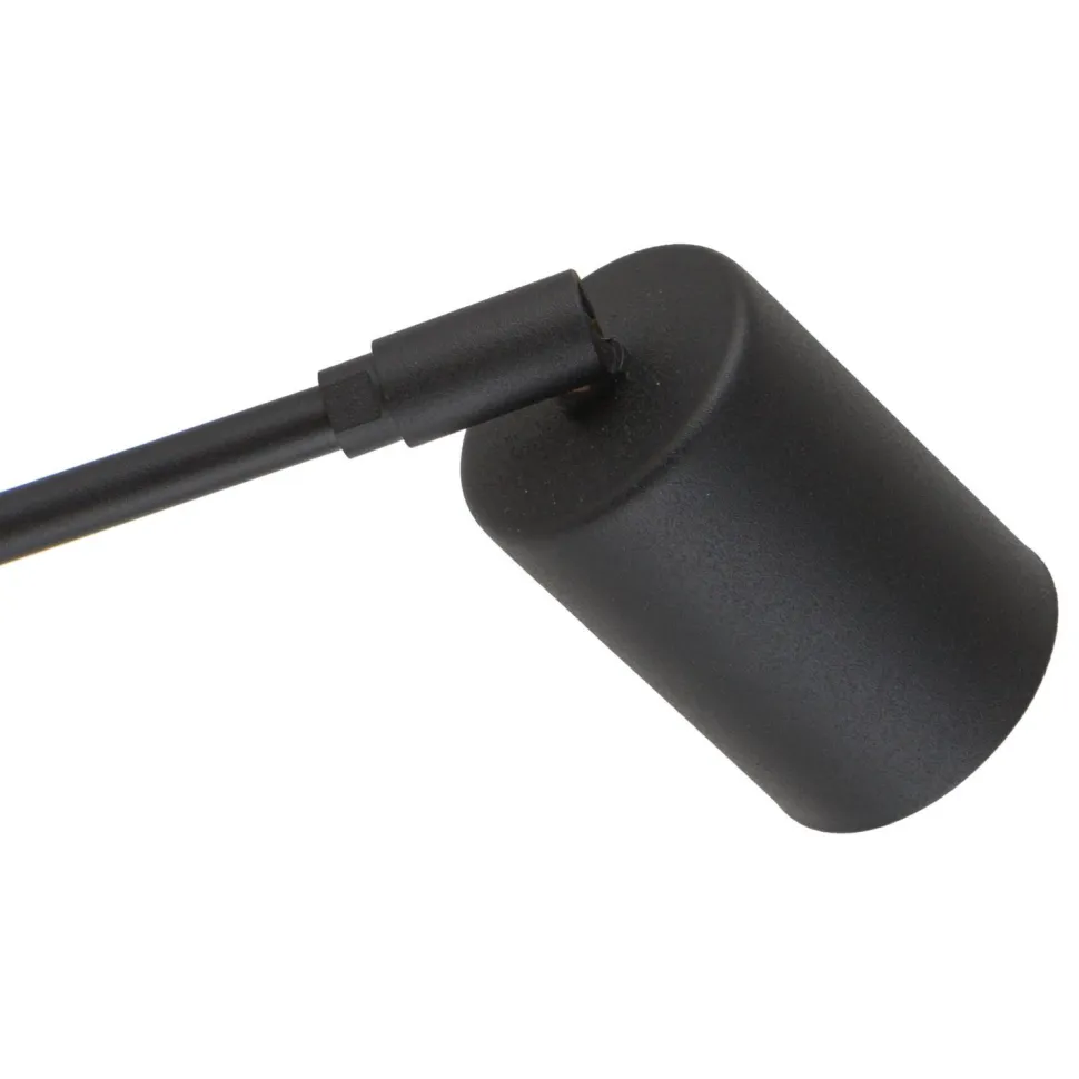 Wandleuchte mit Schalter Metall verstellbar GU10 Schwarz