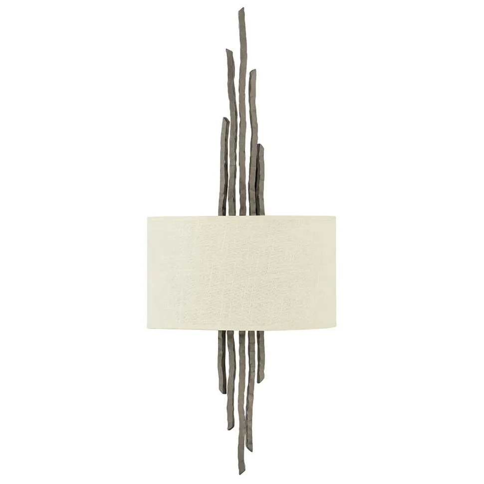 Wandleuchte PALINA Creme Bronze B:30cm 2xE14 Lampe