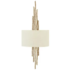 Wandleuchte PALINA Creme Gold B:30cm 2-flmg Lampe