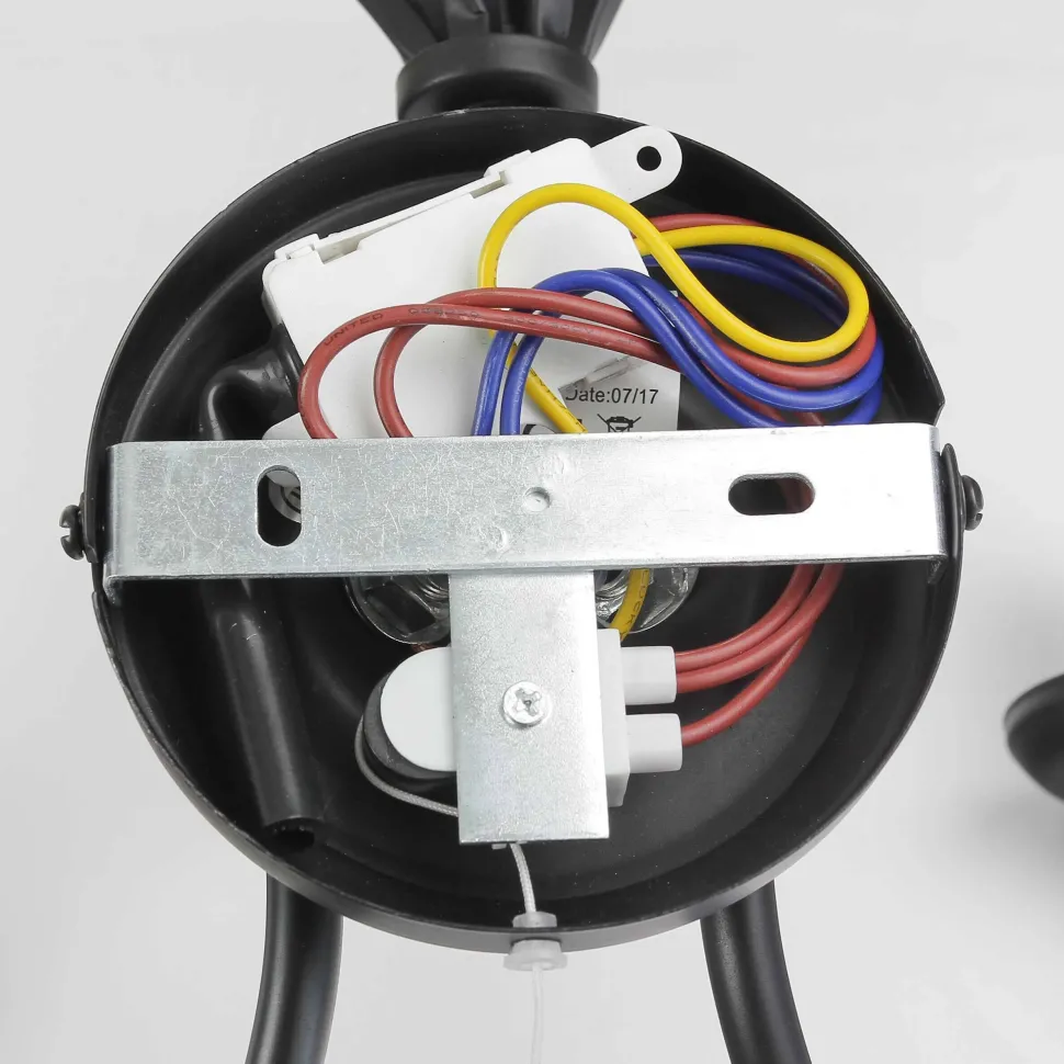 Wandleuchte schwarz Jugendstil 2-flmg.