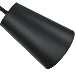 Wandleuchte Schwarz mit Schalter Metall Ø13cm