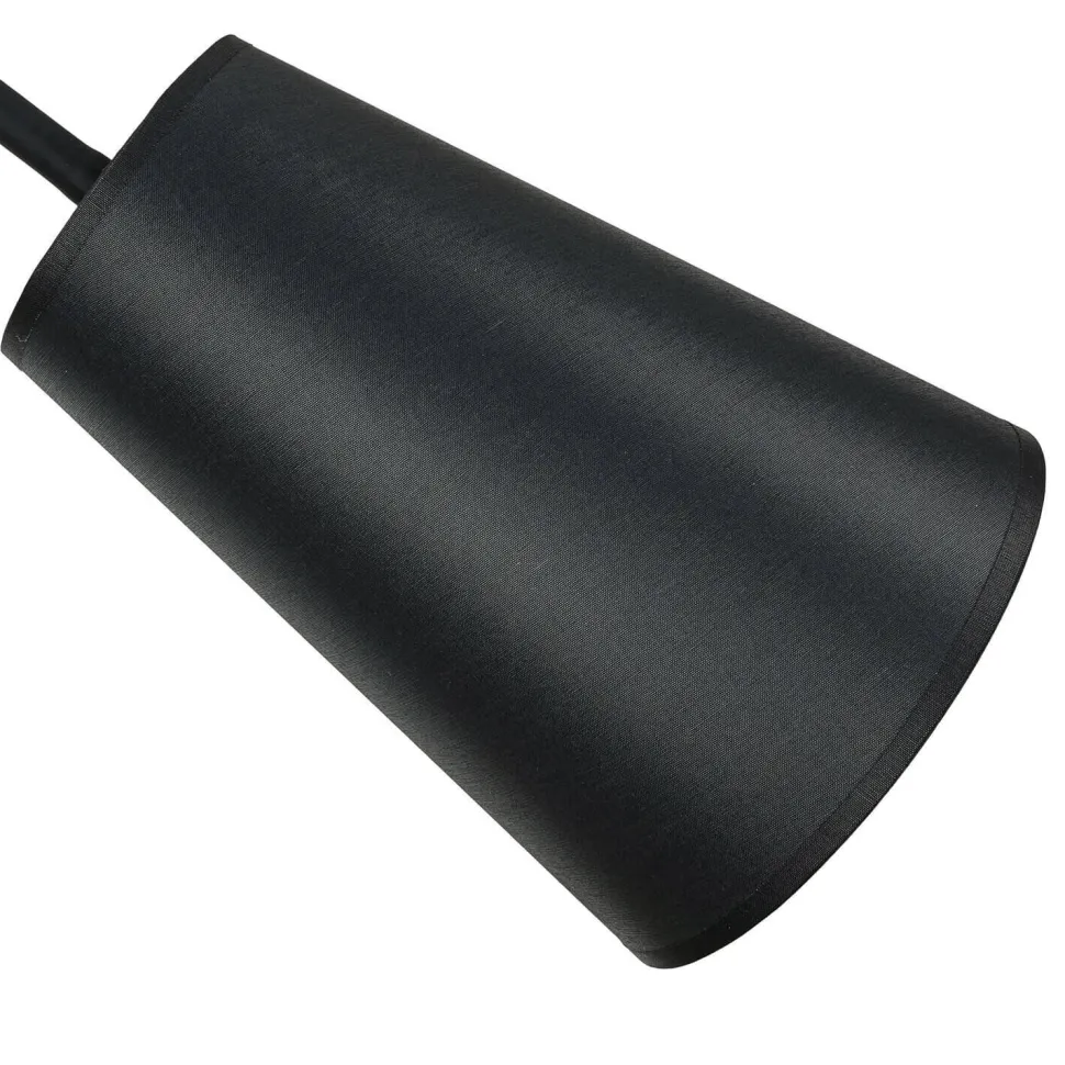 Wandleuchte Schwarz mit Schalter Metall Ø13cm