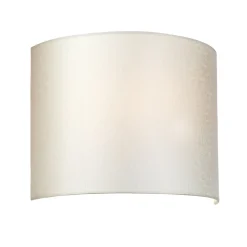 Wandleuchte Stoff Creme Messing E27 Up Down Modern GRASTA