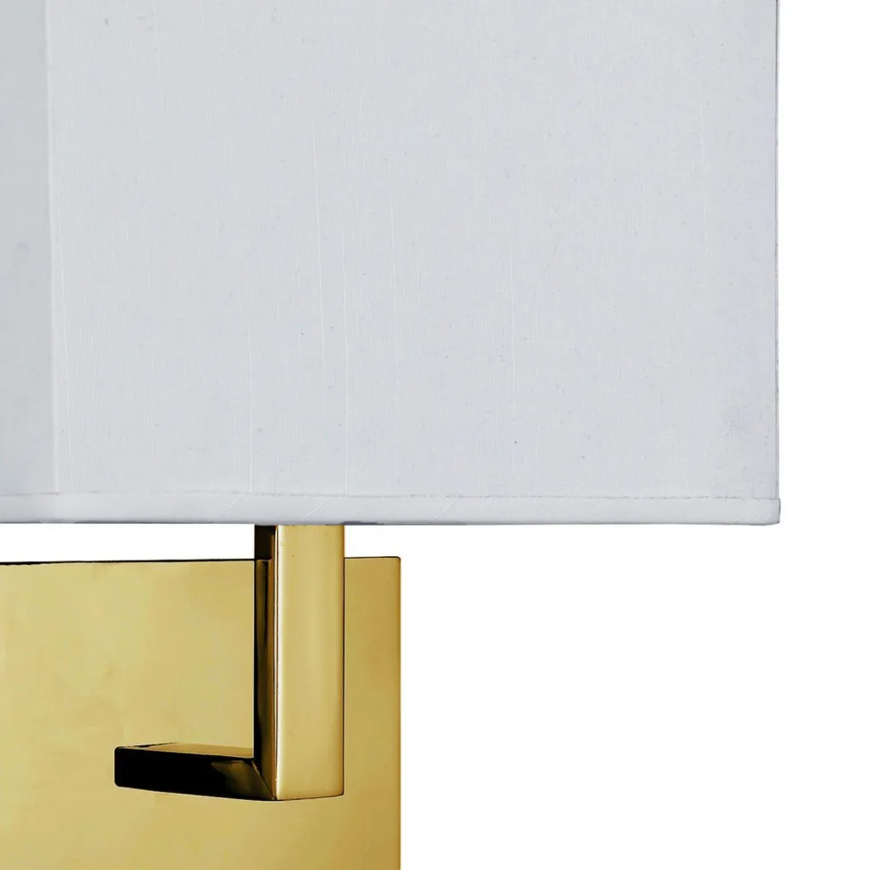 Wandleuchte Stoff Metall blendarm H:26 cm mit Schalter